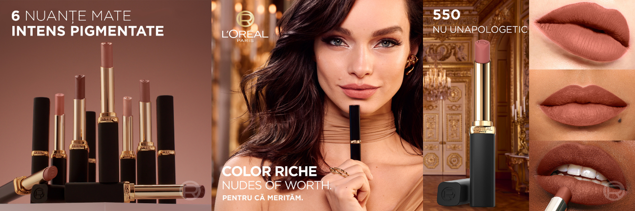 Ruj mat Color Riche Nudes of Worth Loreal Paris